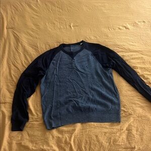 Original Penguin Navy and Blue Crewneck Sweater